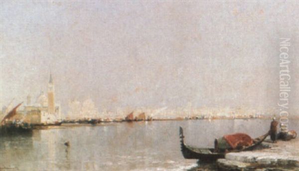 Venice From San Giorgio Oil Painting by Arthur Joseph Meadows