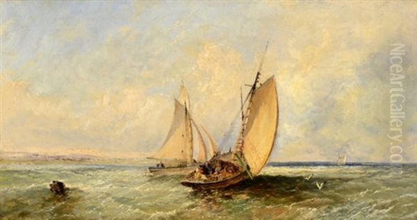 Seascape Oil Painting by James E. Meadows