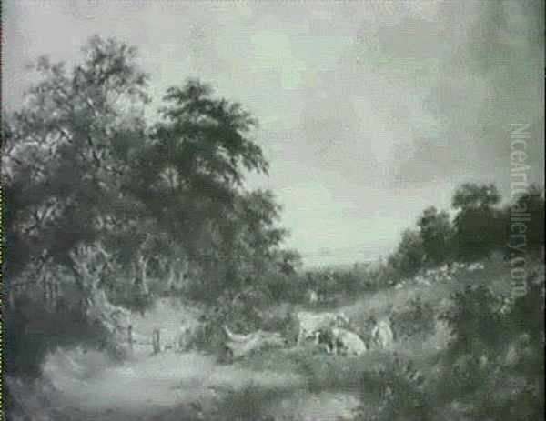 Old Bolton From North Oil Painting by James E. Meadows