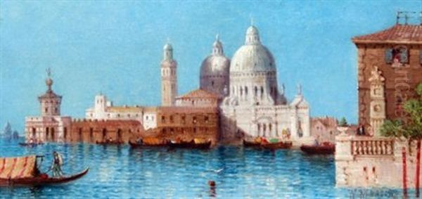 Santa Maria Della Salute Oil Painting by William Meadows