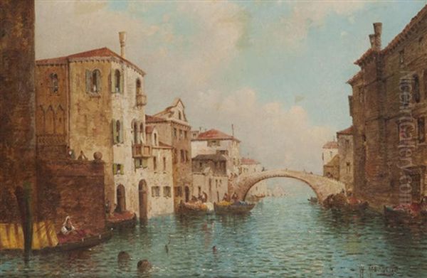 Vue De Venise Oil Painting by William Meadows