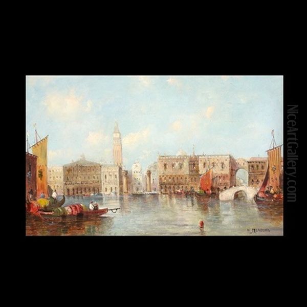 La Grande Canal Oil Painting by William Meadows