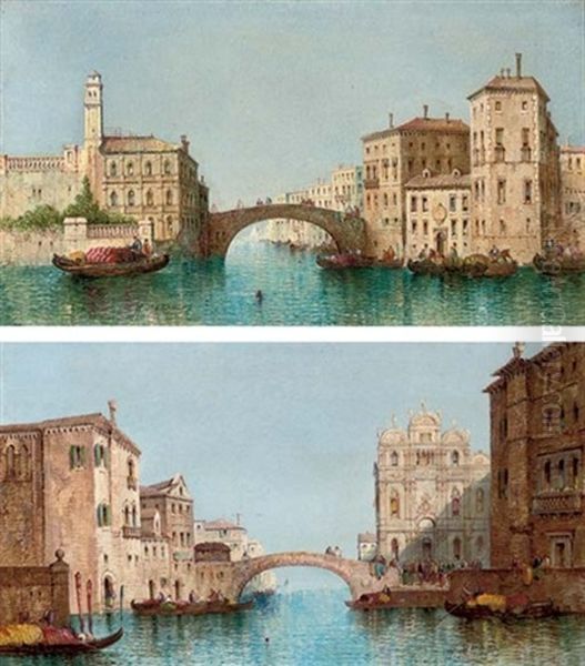 The Scuola Di San Marco, Venice (+ Off The Grand Canal, Venice; Pair) Oil Painting by William Meadows