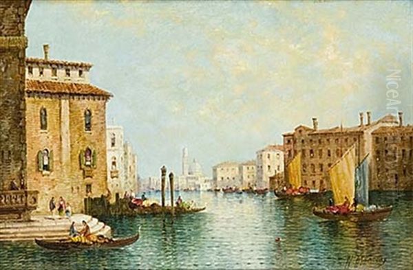 Canal Grande, Venedig Oil Painting by William Meadows