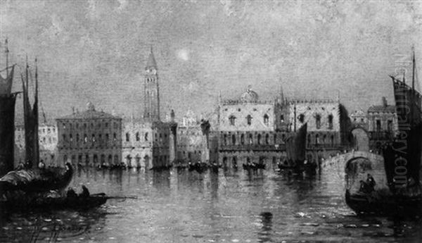 Ducal Palace, Venice Oil Painting by William Meadows