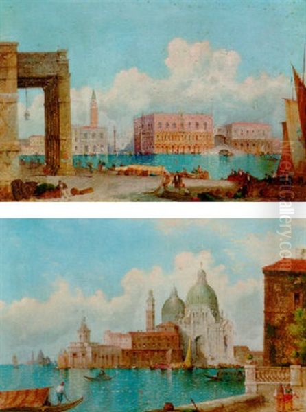 Santa Maria Della Salute Oil Painting by William Meadows