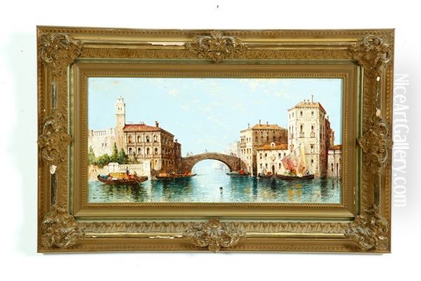 Venetian Scene Oil Painting by William G. Meadows