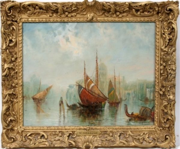 Venetian Scene Oil Painting by William G. Meadows