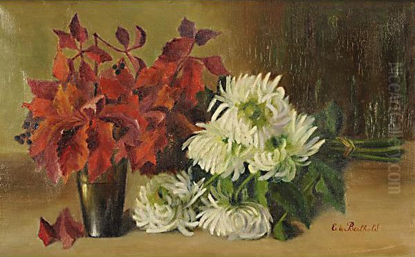 Due Mazzi Di Fiori Oil Painting by C. Berthold