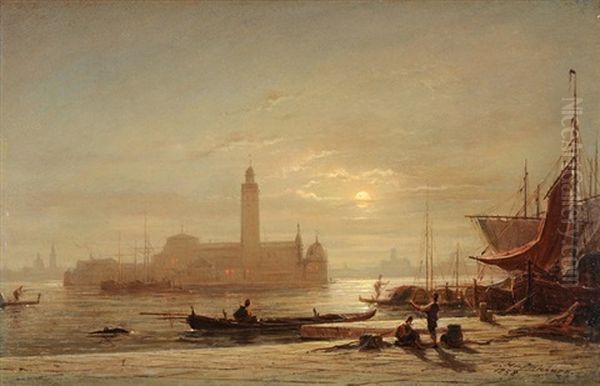 San Michele, Venedig Oil Painting by Louis Mecklenburg