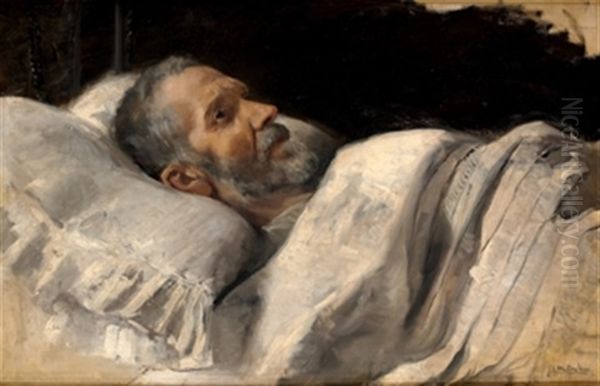 Hombre Dormido Oil Painting by Inocencio Medina Vera