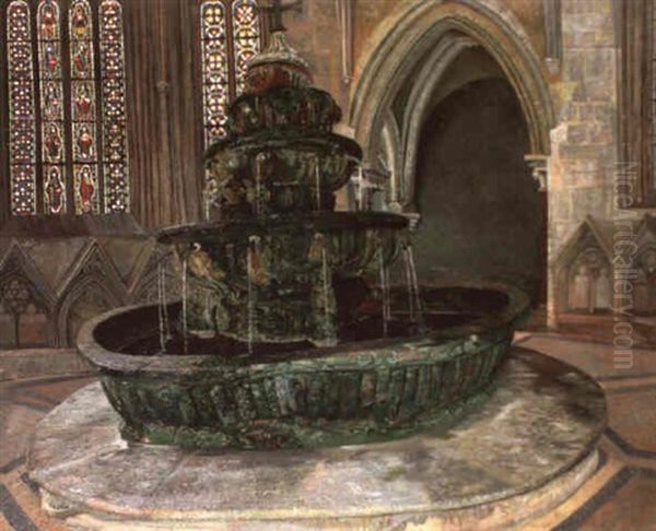 Der Heilige Brunnen Oil Painting by Karl Mediz