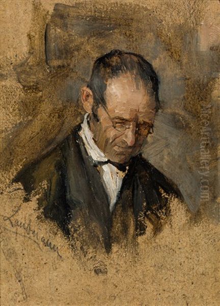 Portrait Of Mr. Laubmann by Emilie Mediz-Pelikan