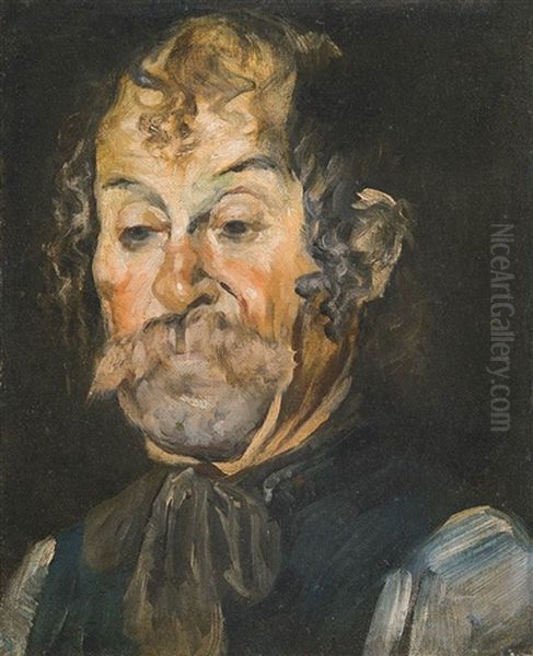 Portrait Of A Man Oil Painting by Laszlo Mednyanszky