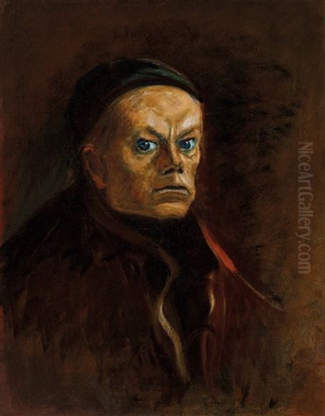 Old Vagabon Oil Painting by Laszlo Mednyanszky