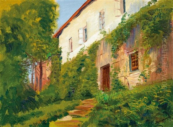 Castle (becko) Oil Painting by Laszlo Mednyanszky