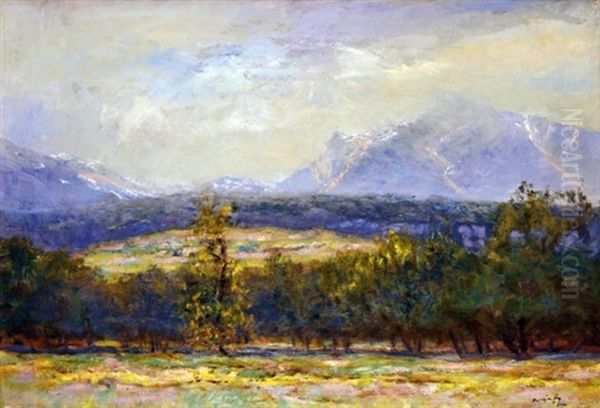 Autumn Landscape Of Tatra Oil Painting by Laszlo Mednyanszky