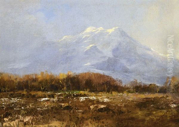 Tatra Landscape Oil Painting by Laszlo Mednyanszky