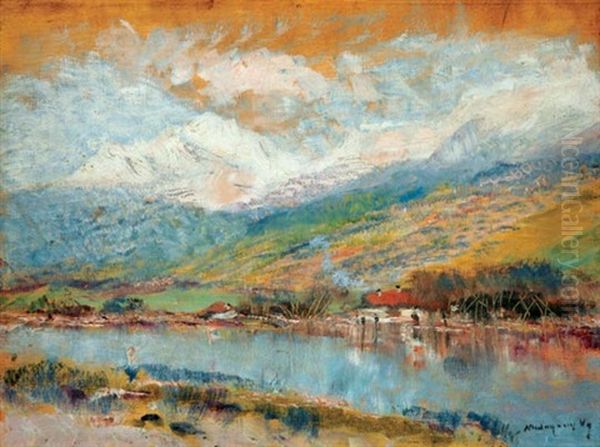 Tatra Landscape Oil Painting by Laszlo Mednyanszky