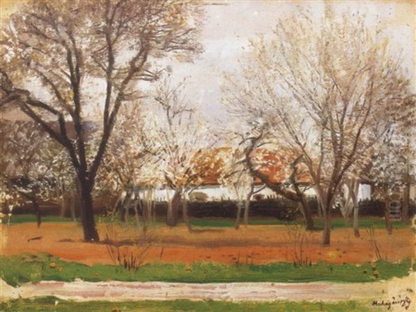 Tavasz (spring) Oil Painting by Laszlo Mednyanszky