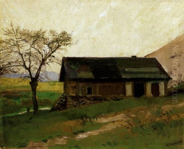 Koratavasz (early Spring) Oil Painting by Laszlo Mednyanszky