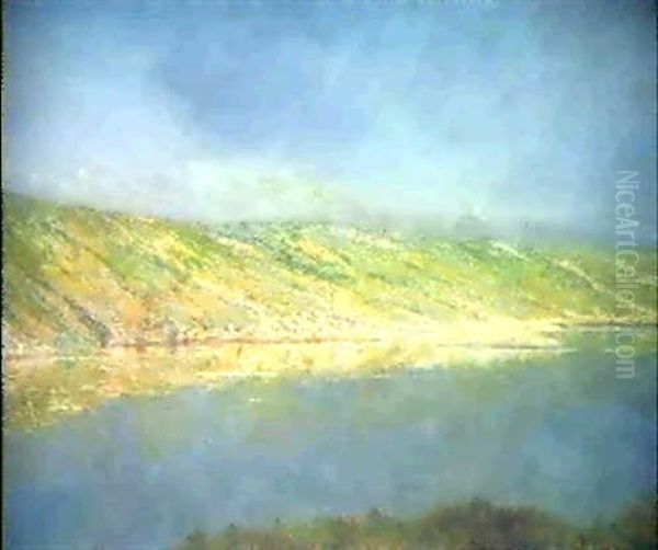 Bergsee Oil Painting by Laszlo Mednyanszky