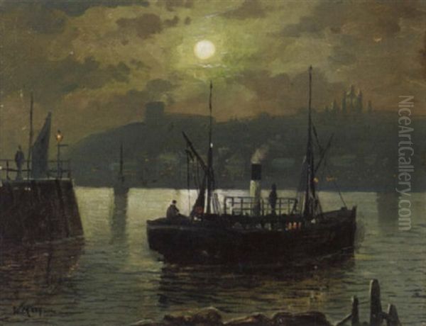 Whitby Oil Painting by Walter Linsley Meegan