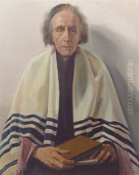 Portrait Of Jopie Breemer As A Praying Jew by Han Van Meegeren