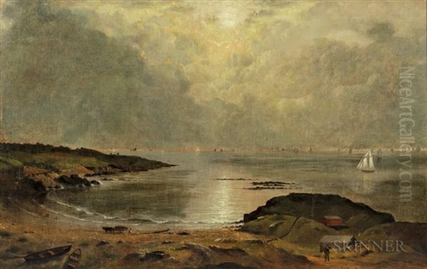 Coast Of Maine Oil Painting by Joseph Rusling Meeker