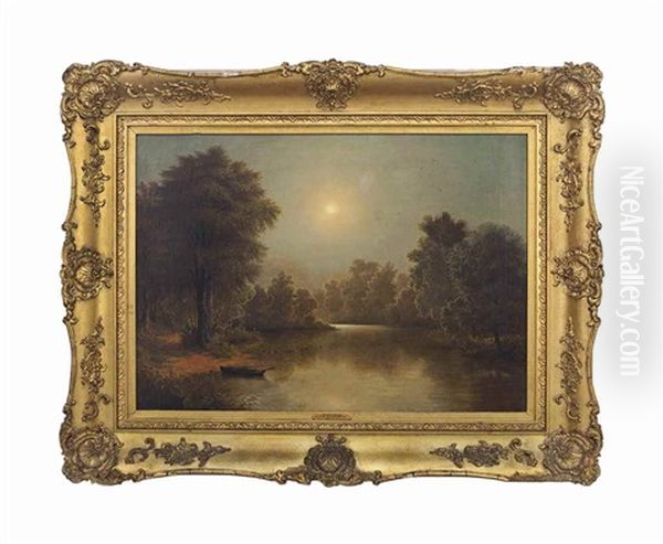 Summer Morning Oil Painting by Joseph Rusling Meeker