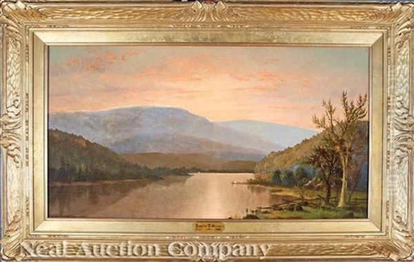 Lake George, New York Oil Painting by Joseph Rusling Meeker