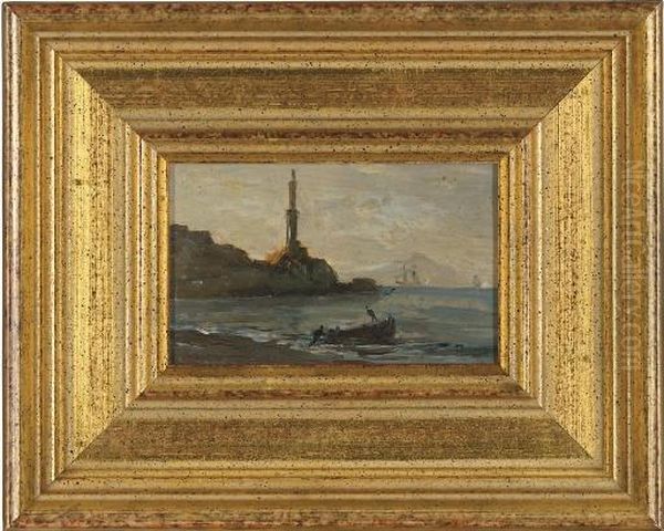 Le Phare Oil Painting by Leon Rodolphe Berthoud