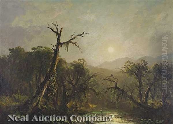 Realm Of The Owl Oil Painting by Joseph Rusling Meeker