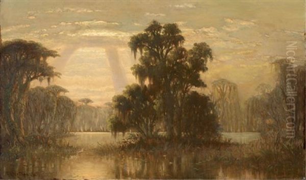 The Swamps Oil Painting by Joseph Rusling Meeker