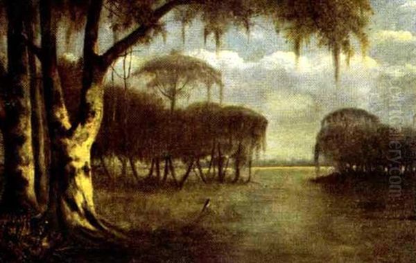 Bayou Plaquemines Oil Painting by Joseph Rusling Meeker