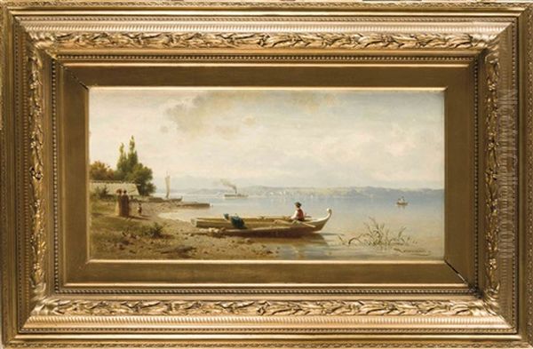 Sommermorgen Am Chiemsee Oil Painting by Arnold Meermann