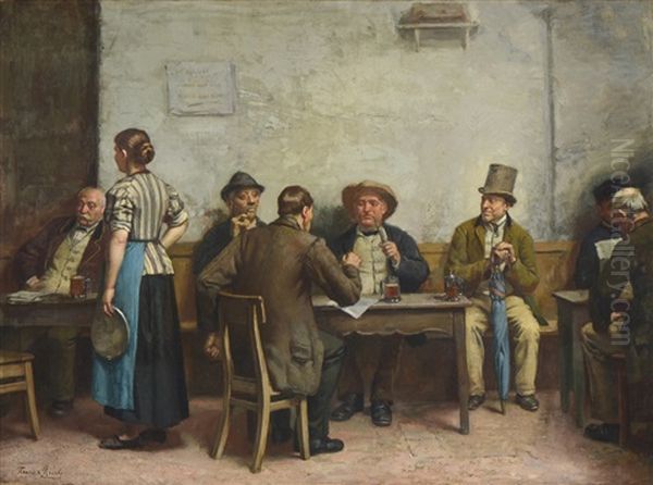 Interior De Taberna Oil Painting by Franz Meerts