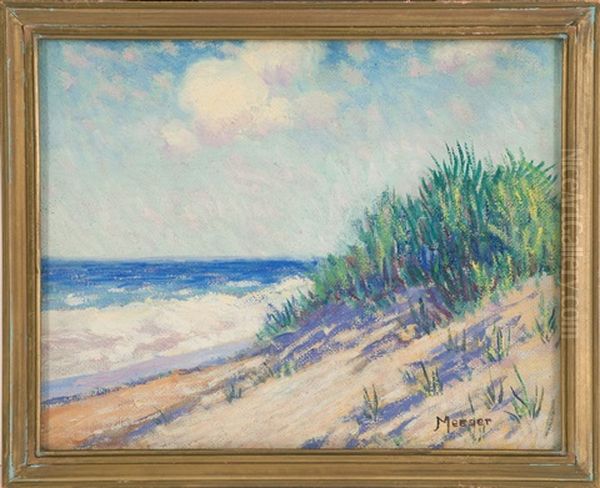 Cape Cod Dunes Oil Painting by Lillian Burk Meeser