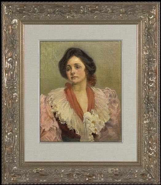 Portrait Of Artist's Sister by Josef Mehoffer