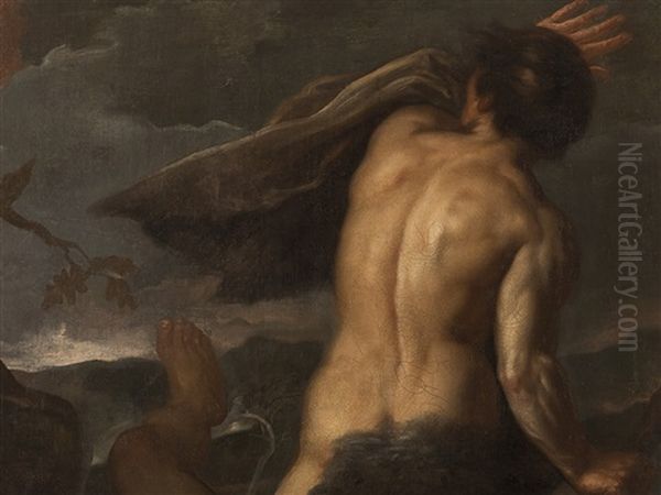 Cain And Abel Oil Painting by Bernardino Mei