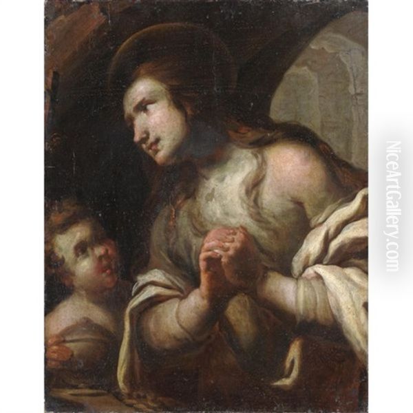 Maddalena Oil Painting by Bernardino Mei