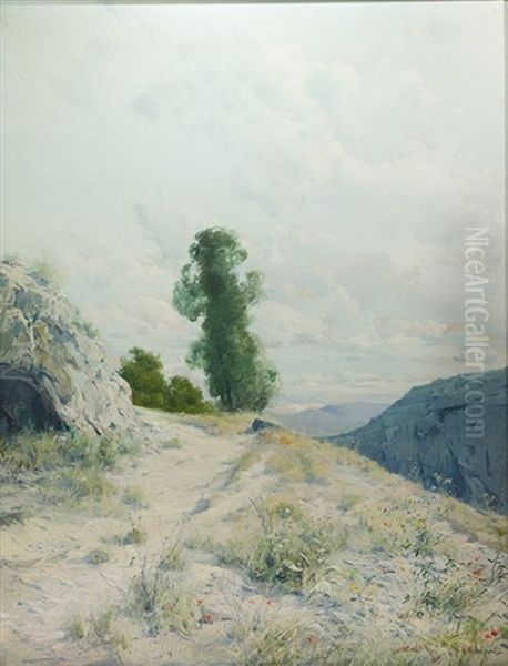 Camino De La Finca Oil Painting by Eliseo Meifren y Roig