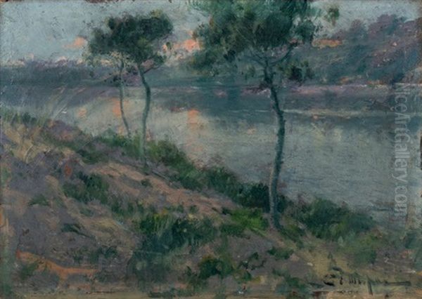 Paisaje Fluvial Oil Painting by Eliseo Meifren y Roig