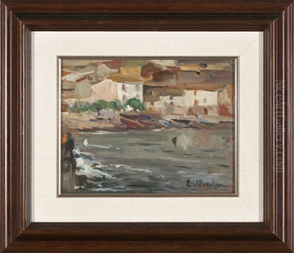 Port Lligat Oil Painting by Eliseo Meifren y Roig