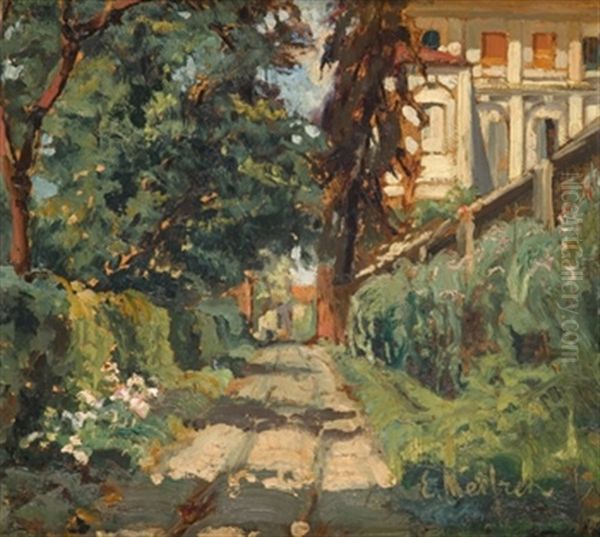 Palacete En El Campo Oil Painting by Eliseo Meifren y Roig