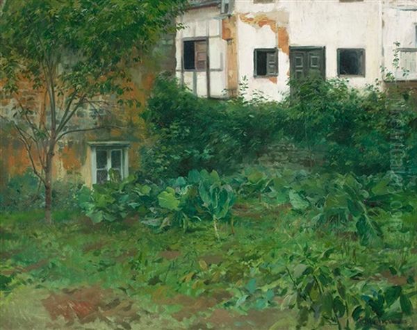 Sinfonia Verde (coles, Santillana) Oil Painting by Eliseo Meifren y Roig