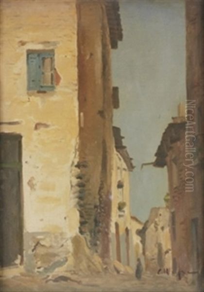 Callejon Oil Painting by Eliseo Meifren y Roig