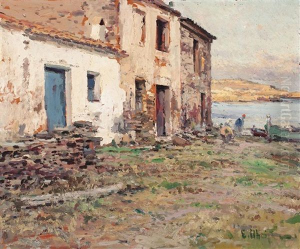 Puerta Azul (port Lligat) Oil Painting by Eliseo Meifren y Roig