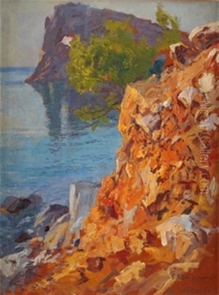 La Foradada, Mallorca Oil Painting by Eliseo Meifren y Roig