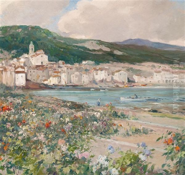 Vista De Cadaques Oil Painting by Eliseo Meifren y Roig